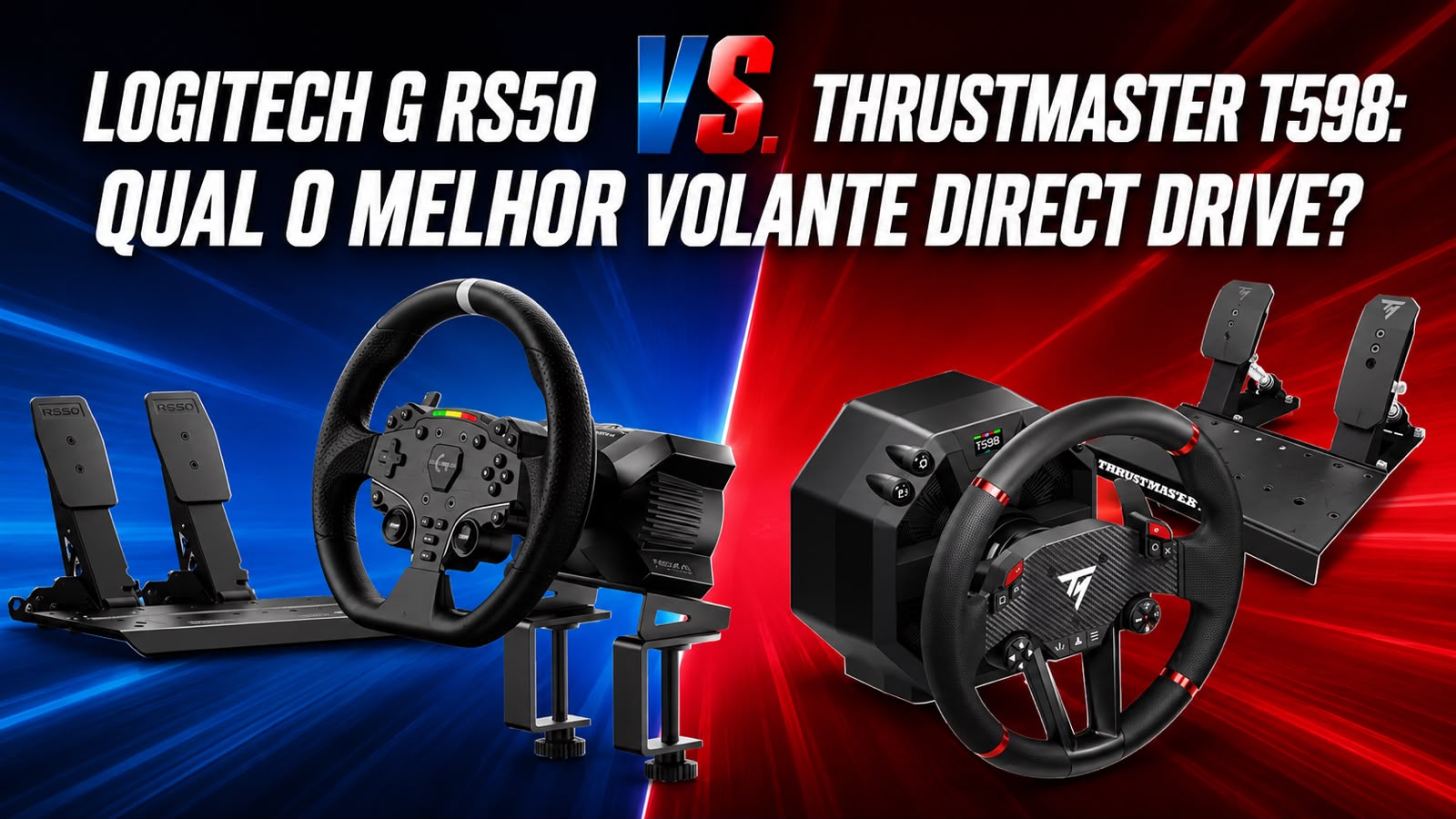 Logitech G RS50 vs Thrustmaster T598: Qual o Melhor Volante Direct Drive?