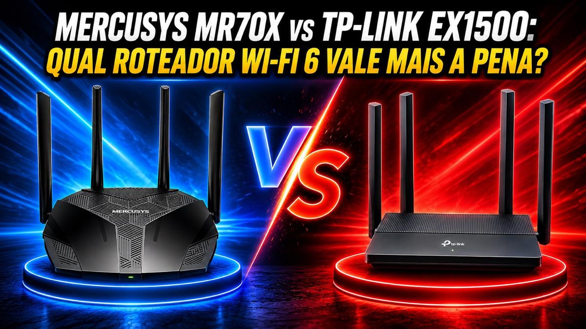 Mercusys MR70X vs TP-Link EX1500: Qual Roteador Wi-Fi 6 Vale Mais a Pena?
